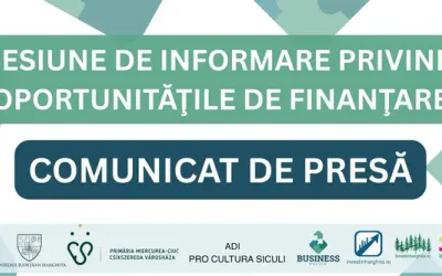 Interes crescut pentru sesiunea online de informare organizată de Consiliul Județean Harghita și Centrul de Dezvoltare