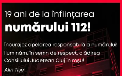 Ziua Europeană a Numărului de Urgență 112, marcată de Consiliul Județean Cluj