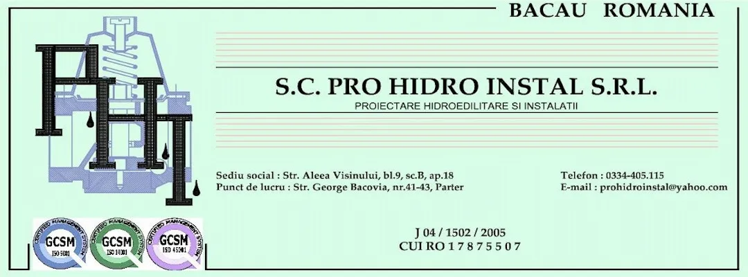 SC PRO HIDRO INSTAL SRL