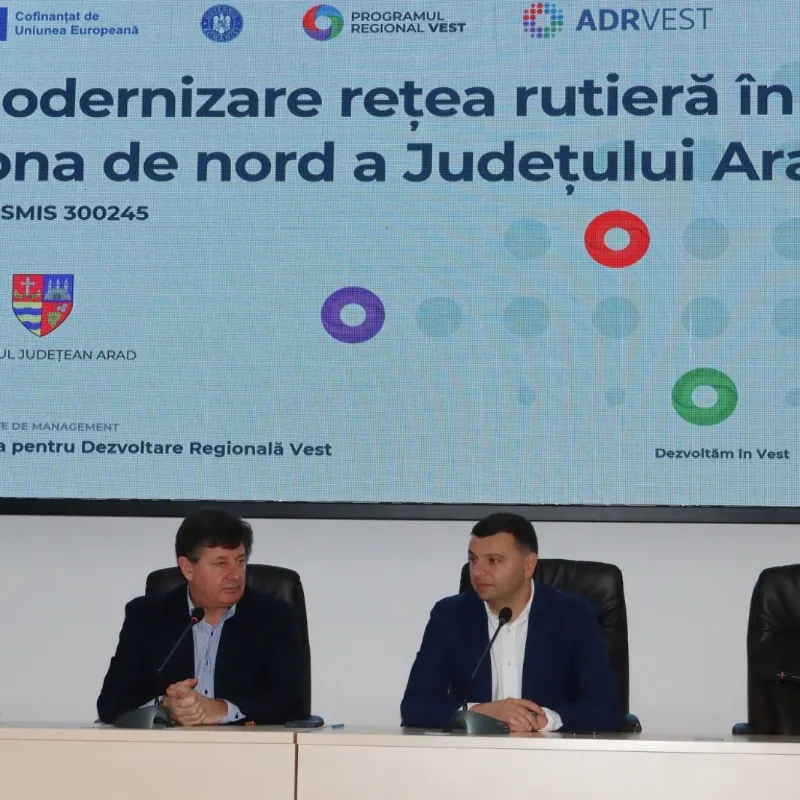 Consiliul Județean Arad a atras, peste 9 miliarde de lei, circa 1,8 miliarde de euro, fonduri europene sau naționale