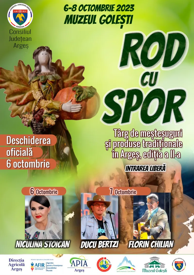 Târgul de meșteșuguri și produse tradiționale - ROD CU SPOR, ediția a II-a, la Muzeul Golești!