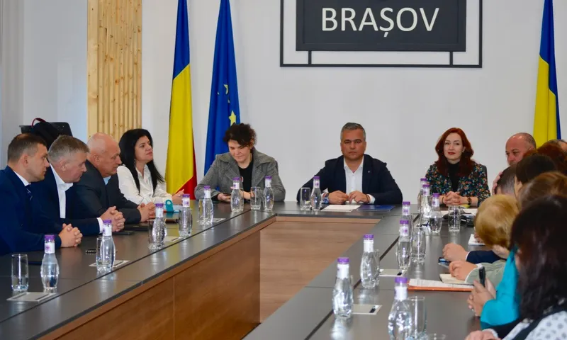 O delegaţie din Republica Moldovaefectuează în perioada 18-19 octombrie o vizită de studiu la Braşov.