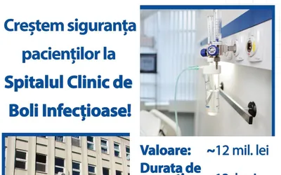 Au început lucrările pentru creșterea siguranței pacienților Spitalului Clinic de Boli Infecțioase Cluj-Napoca