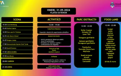 Programul evenimentului FamTAstic Land – Family Festival este acum  disponibil