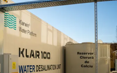 Stația de desalinizare de la Târnăveni a fost pusă în funcțiune, anunță Klarwin. Apa livrată în rețea este potabilă