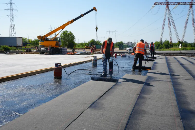 Se montează hidroizolația la noul pod peste râul Dâmbovița  Deblocarea Capitalei începe din Sectorul 3!