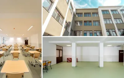 Liceul Tehnologic „Constantin Brâncuși” din Oradea, modernizat prin fonduri PNRR; corpul principal 90% finalizat
