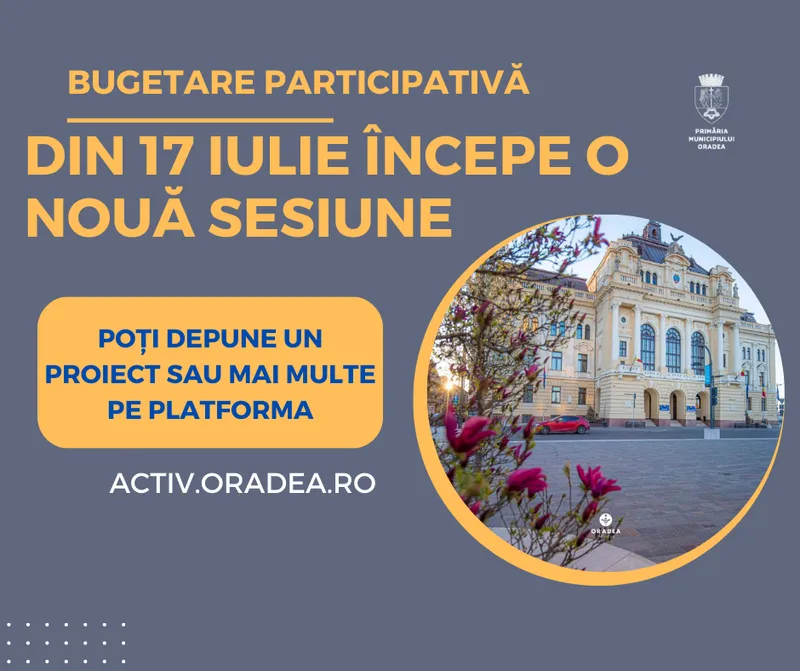 37 de proiecte selectate, până în prezent, în programul de bugetare participativă. Care este stadiul fiecăruia?