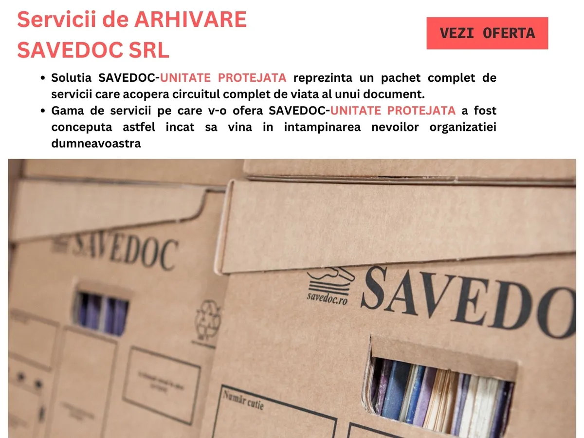 ARHIVARE FIZICA