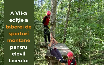A VII-a ediție a taberei de sporturi montane pentru elevii Liceului Special pentru Deficienți de Vedere