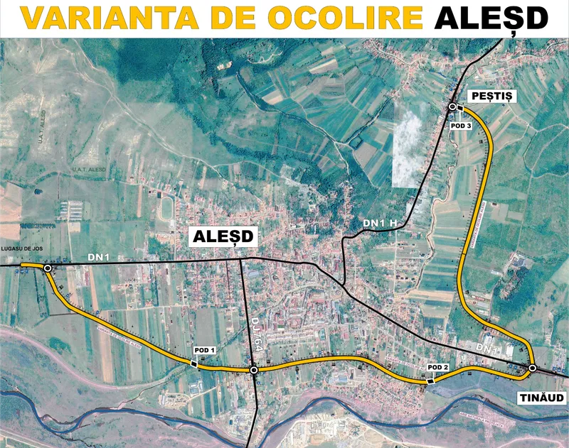 Stadiul lucrărilor la Centura Aleșd a ajuns la 36%