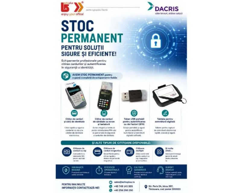 Soluții sigure pentru identificare, autentificare și semnătură digitală în instituțiile publice