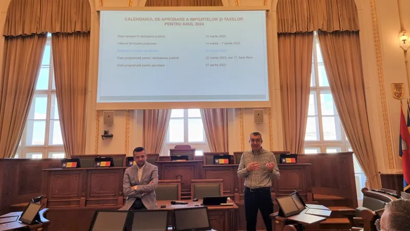 Impozitele și taxele locale pentru anul 2024, dezbătute cu mediul de afaceri și orădenii