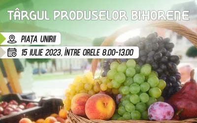 Târgul produselor bihorene, în Piața Unirii din Oradea