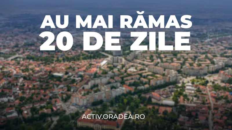 Bugetare participativă Oradea 2026: 20 de zile rămase pentru votul online; top 10 proiecte cele mai votate