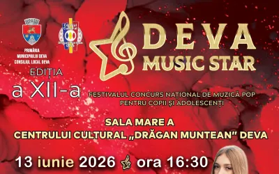 Deva găzduiește Festivalul-Concurs Național „Deva Music Star” 2026 – 13–14 iunie