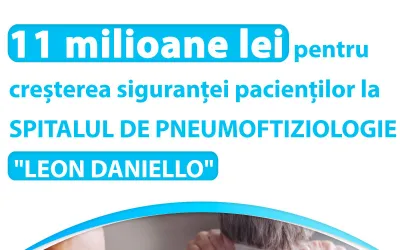 Au început lucrările pentru creșterea siguranței pacienților Spitalului de Pneumoftiziologie