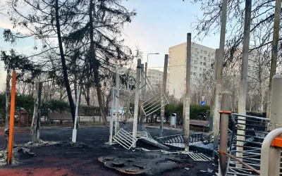 Loc de joacă, incendiat intenționat în Sectorul 3