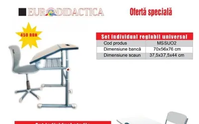Mobilier scolar individual si dublu