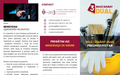 Primăria Sectorului 3 participă la târgul educațional – „Construiesc viitorul meu profesional”