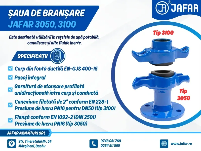 Șa de branșare JAFAR 3050, 3100