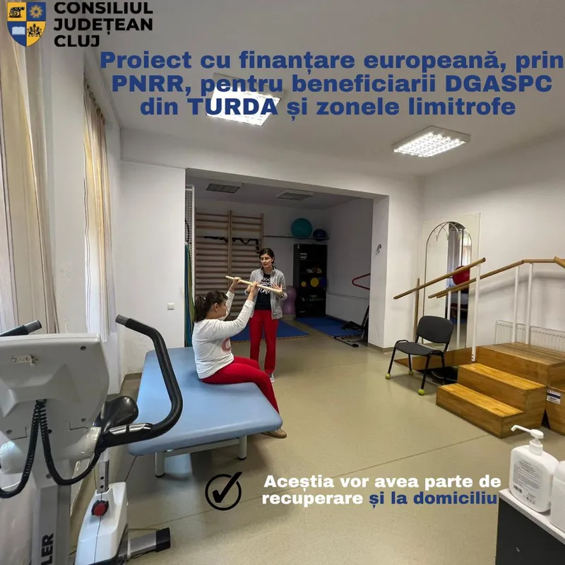 Proiect cu finanțare europeană, prin PNRR, pentru beneficiarii D.G.A.S.P.C. din Turda și zonele limitrofe