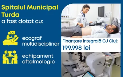 Noi echipamente medicale în dotarea Spitalului Municipal Turda, finanțate de Consiliul Județean Cluj