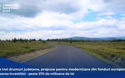Alte trei drumuri județene, propuse pentru modernizare din fonduri europene