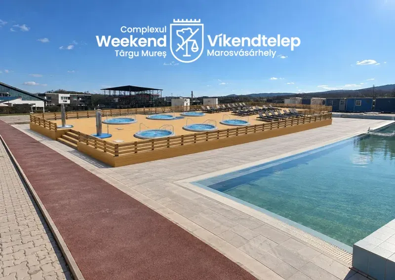 A început demontarea balonului presostatic la Complexul Weekend din Târgu Mureș; urmează reamenajarea zonei