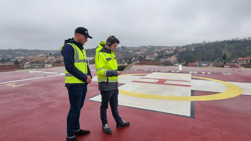 Demonstrația live cu drona medicală, un succes. Aparatul a  parcurs distanța propusă în 8 minute