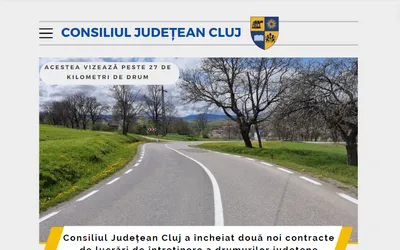 Consiliul Județean Cluj a încheiat două noi contracte de lucrări de întreținere a drumurilor județene