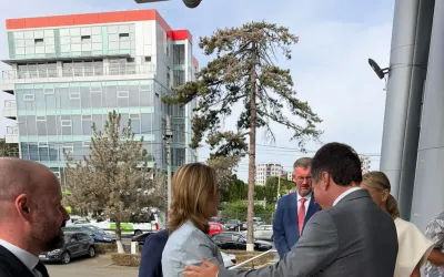 Ambasadoarea Italiei, Laura Aghilarre, în vizită de lucru la Consiliul Județean Arad
