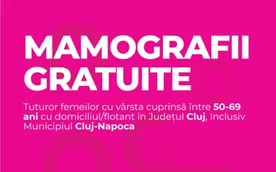 Servicii medicale gratuite oferite doamnelor, în luna martie,  la Cluj Arena