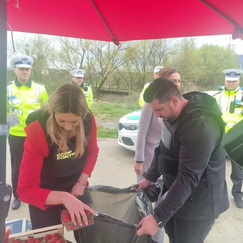 Măsuri ferme ale Poliției Locale împotriva comerțului ambulant neautorizat cu legume și fructe în municipiul Baia Mare