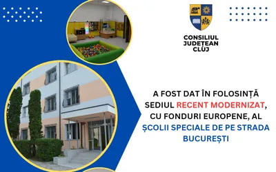 A fost dat în folosință sediul recent modernizat, cu fonduri europene, al școlii speciale de pe strada București