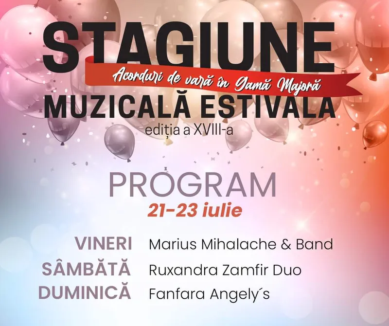 Astăzi dăm startul celei de-a XVIII-a ediții a Stagiunii Muzicale Estivale