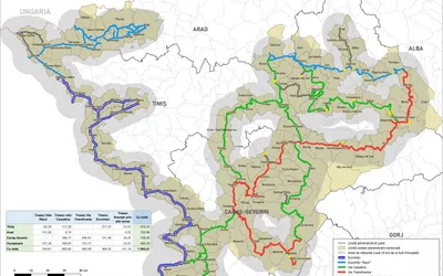 470 de km de piste de biciclete, amenajate în Timiș prin PNRR. Rețeaua va lega Timișul de Arad, Caraș - Severin și Hunedoara