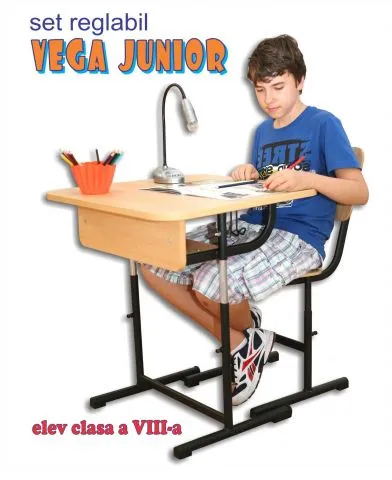 Mobilier scolar - Set individual VEGA JUNIOR reglabil - Preţ: 288 lei (TVA inclus)