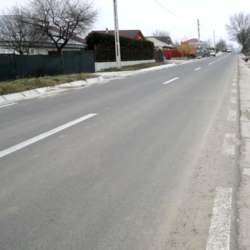 Drum județean modernizat în nordul județului Vrancea