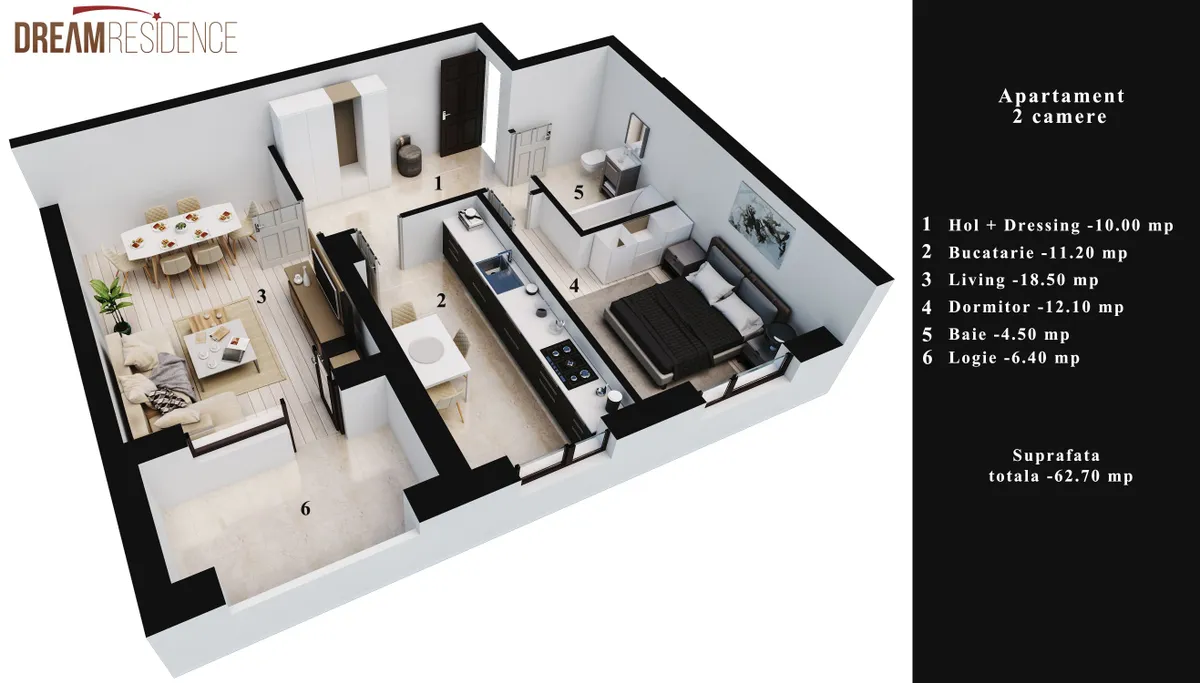 Apartament 2 camere