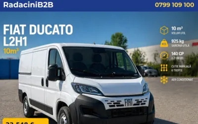 FIAT Ducato Furgone L2H1 – 2.2 Diesel, 120 CP , 10 m³
