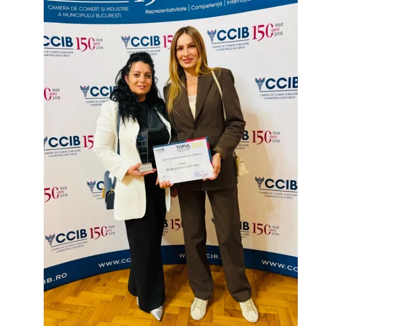 PERLA ECO CLIN, Locul I in Sectorul 4 la Gala Topul Firmelor din Bucuresti