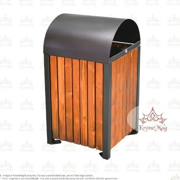 Cos Gunoi Exterior Stradal cu Capac URBAN 9C