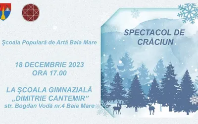 ȘCOALA POPULARĂ DE ARTĂ ORGANIZEAZĂ ”SPECTACOL DE CRĂCIUN” LA ȘCOALA GIMNAZIALĂ ”DIMITRIE CANTEMIR” DIN  BAIA MARE