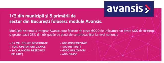 Avansis – Sistem informatic integrat de la Integrisoft