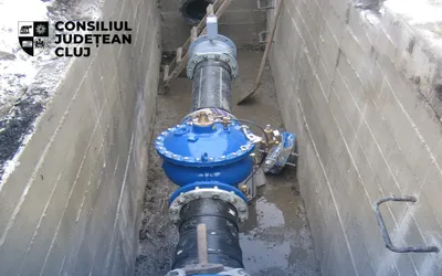 Se apropie de finalizare infrastructura de apă și canalizare din 10 localități clujene. Stadiul fizic al investiției a ajuns la 90%