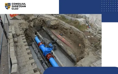 Lucrările de extindere a rețelei de apă sunt în plină derulare pe șase străzi din Cluj-Napoca