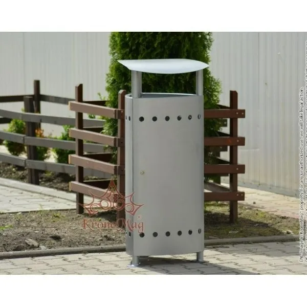 Cos Gunoi Metalic cu Capac URBAN 16