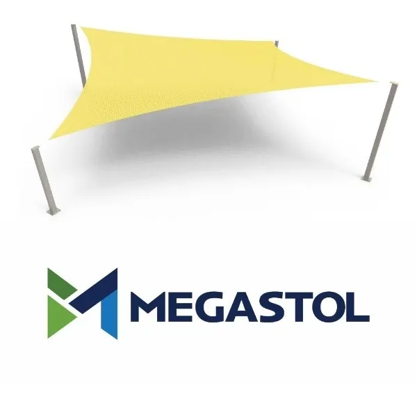 Structura de umbrire Geovela - cu vele HDPE/ plasa poliester cu PVC