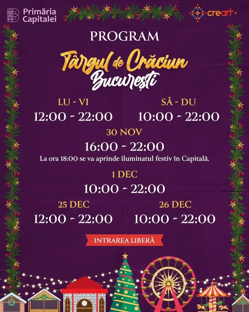 Târgul de Crăciun București - Piața Constituției - 30 noiembrie 2023